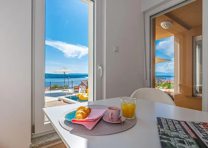 Mediterranes Mit Meerblick, Privatpool, Bbq, Garage, Waschmaschine *