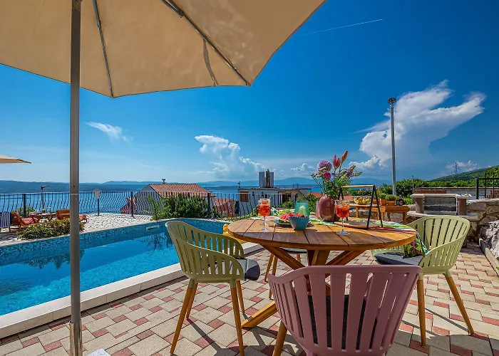 Mediterranes Mit Meerblick, Privatpool, Bbq, Garage, Waschmaschine Apartman